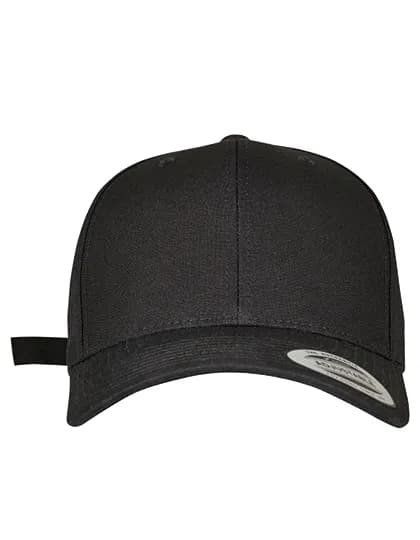 6-Panel Curved Metal Snap Cap - Black