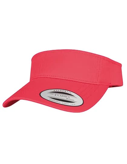 Curved Visor Cap - Red
