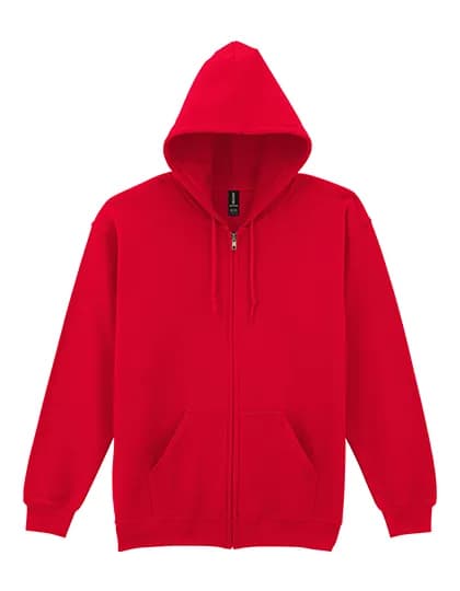 Heavy Blend™ Adult Full Zip Hooded Sweatshirt - Red
