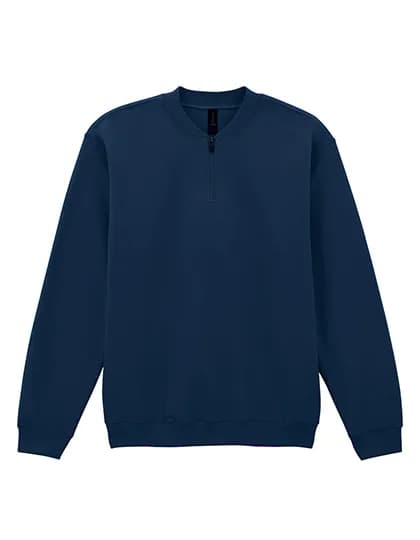 Softstyle® Midweight Adult Fleece 1/4 Zip Sweatshirt - Navy