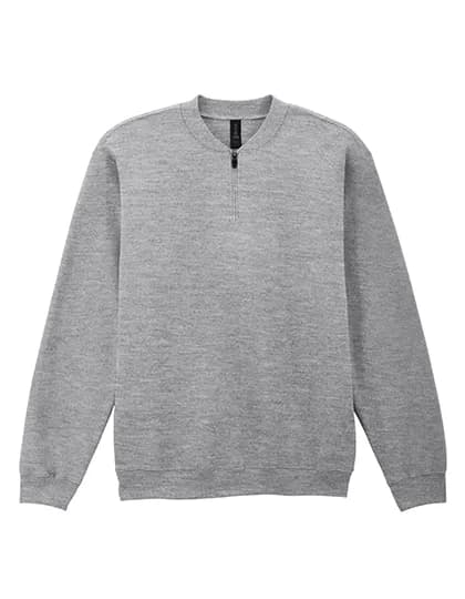 Softstyle® Midweight Adult Fleece 1/4 Zip Sweatshirt - Sport Grey (Heather)