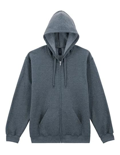 Softstyle® Midweight Fleece Adult Full Zip Hooded Sweatshirt - Dark Heather