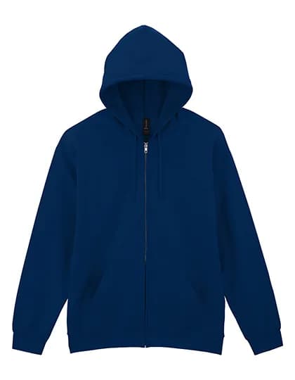 Softstyle® Midweight Fleece Adult Full Zip Hooded Sweatshirt - Navy