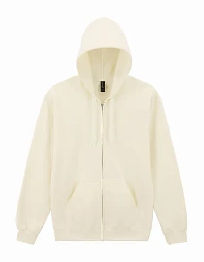 Softstyle® Midweight Fleece Adult Full Zip Hooded Sweatshirt - Off White