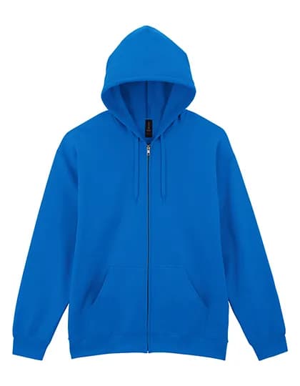 Softstyle® Midweight Fleece Adult Full Zip Hooded Sweatshirt - Royal