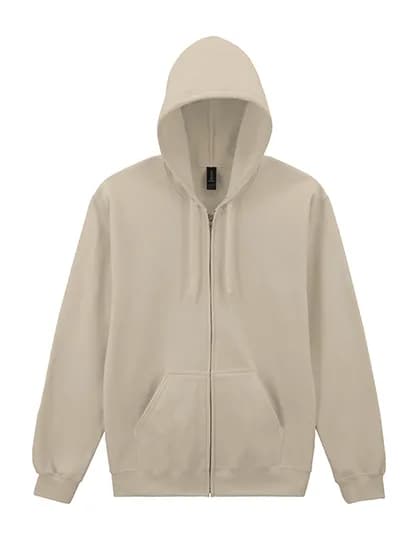 Softstyle® Midweight Fleece Adult Full Zip Hooded Sweatshirt - Sand