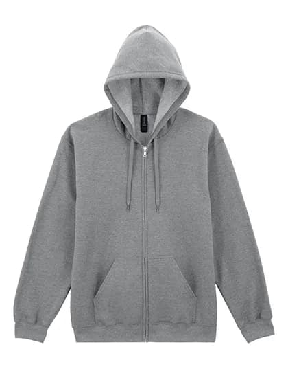 Softstyle® Midweight Fleece Adult Full Zip Hooded Sweatshirt - Sport Grey (Heather)