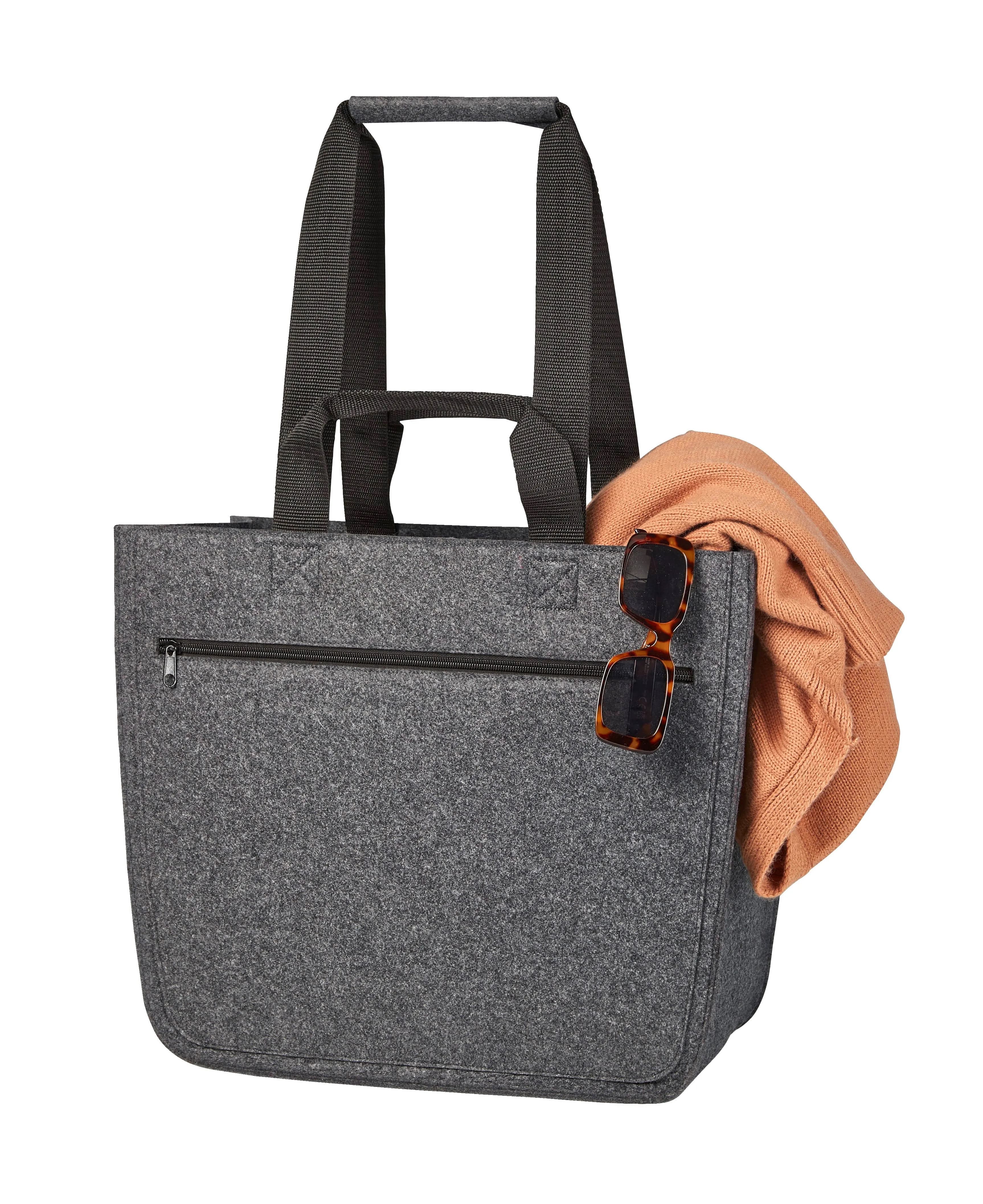 Felt Shopper Softbasket - Anthracite