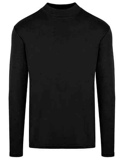 Men´s Premium Highneck Longsleeve Tees - Black