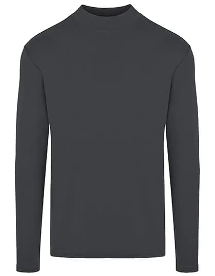 Men´s Premium Highneck Longsleeve Tees - Dark Grey