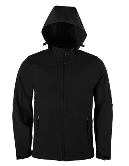 Men´s Hooded Soft-Shell Jacket - Black