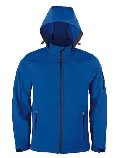 Men´s Hooded Soft-Shell Jacket - Royal Blue