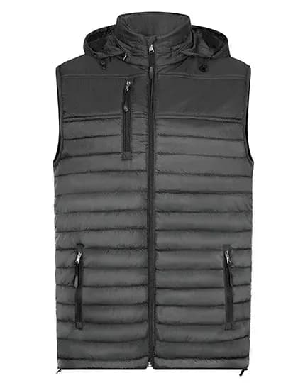 Men´s Hooded Performance Body Warmer - Dark Grey