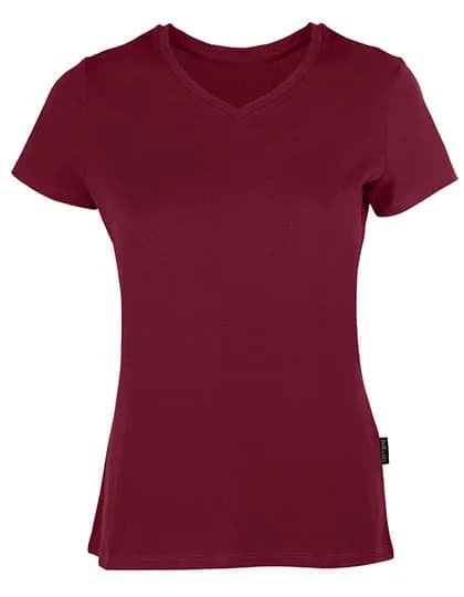 Women´s Luxury V-Neck Tees - Bordeaux