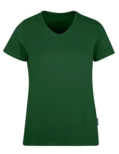 Women´s Luxury V-Neck Tees - Bottle Green