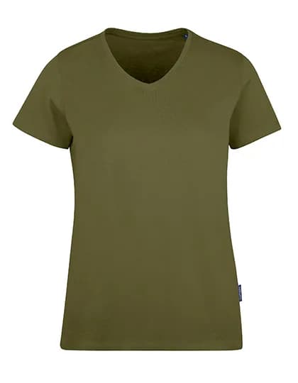 Women´s Luxury V-Neck Tees - Olive