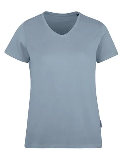 Women´s Luxury V-Neck Tees - Sky Blue