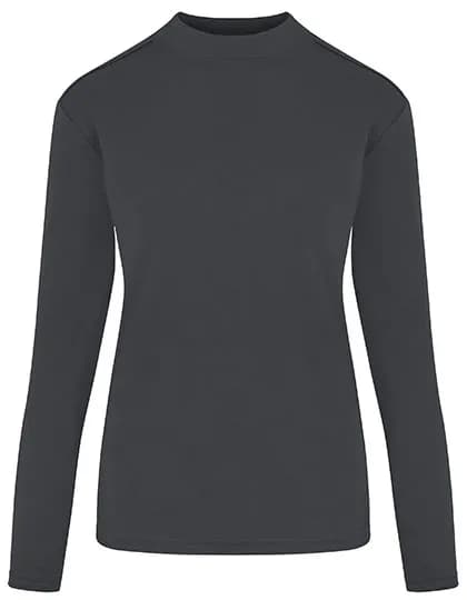 Women´s Premium Highneck Longsleeve Tees - Dark Grey