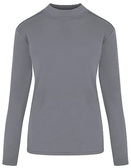 Women´s Premium Highneck Longsleeve Tees - Stone