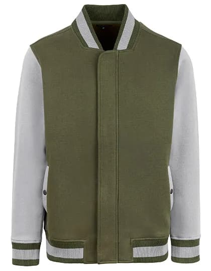 Men´s Premium College Jacket - Olive/Stone