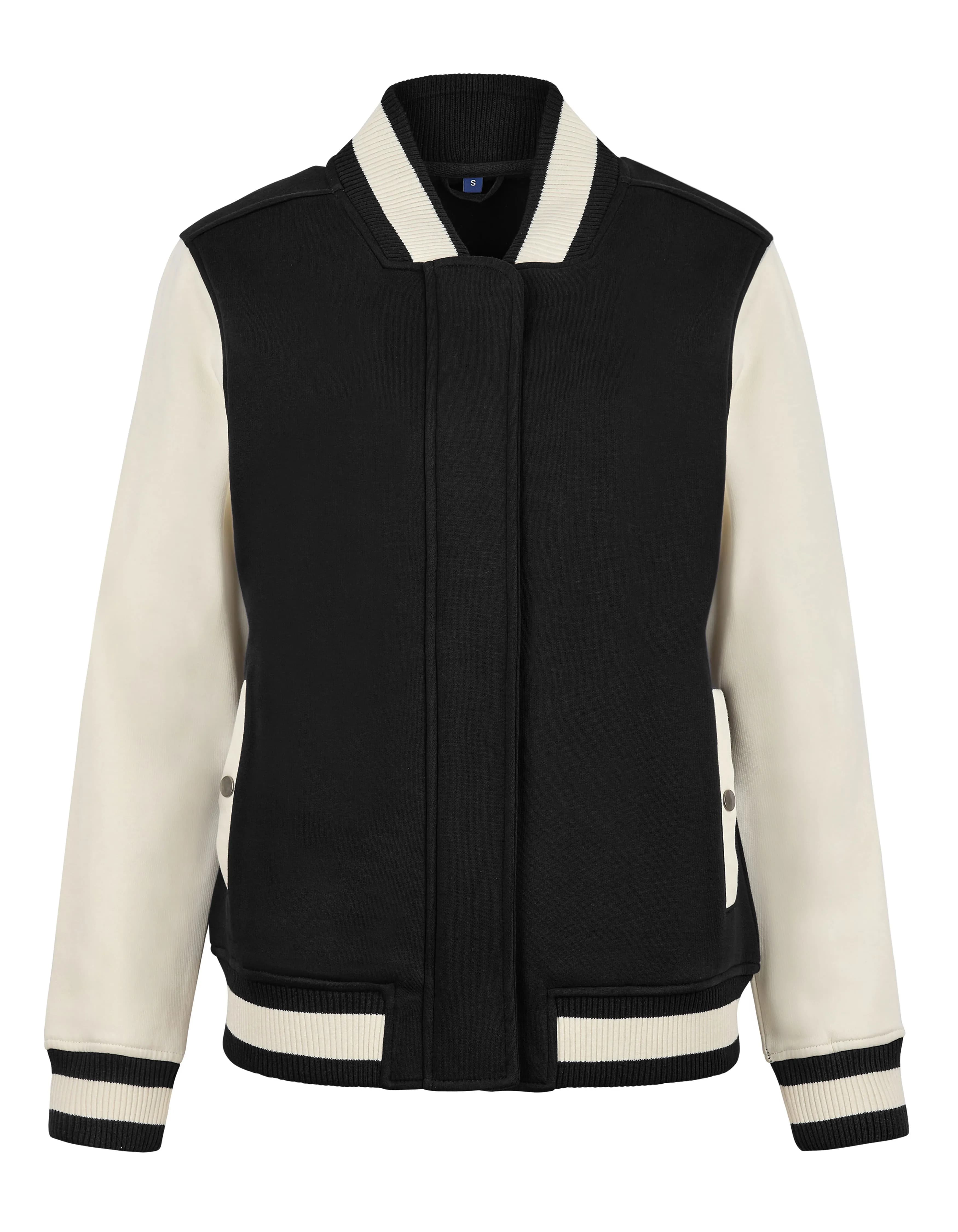 Women´s Premium College Jacket - Black/Off White