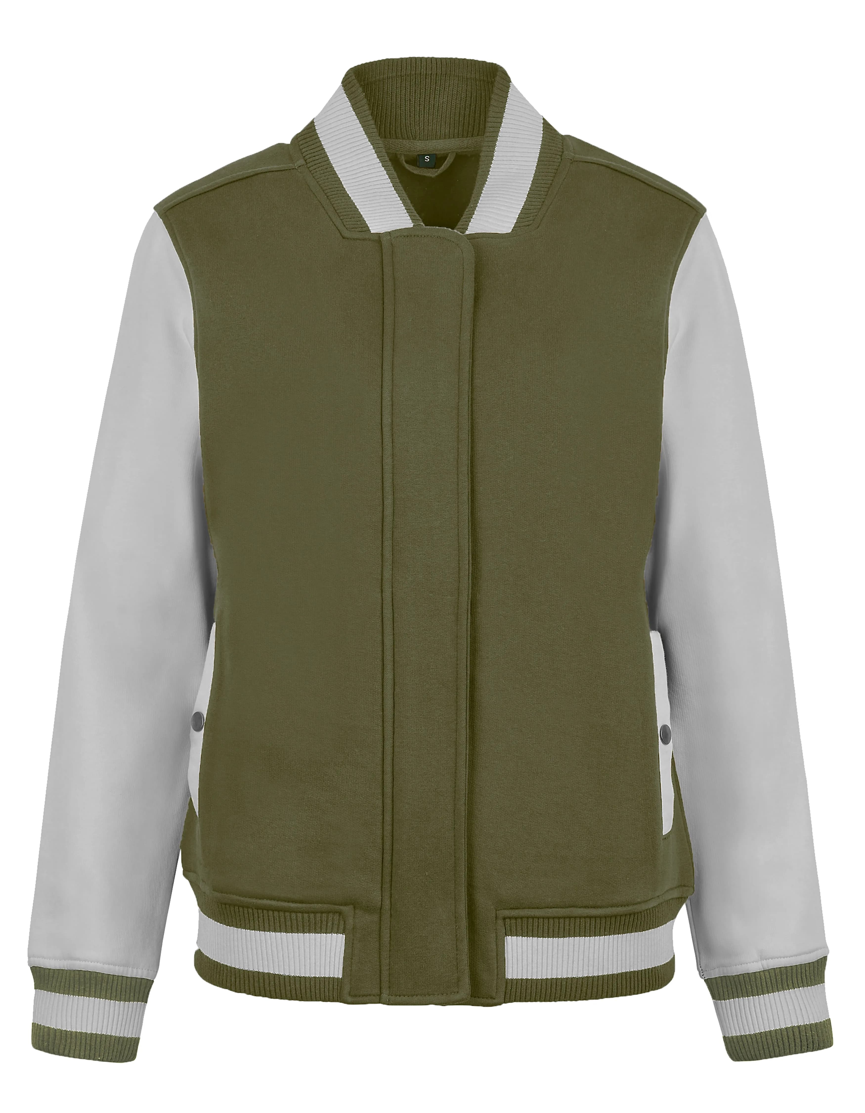 Women´s Premium College Jacket - Olive/Stone
