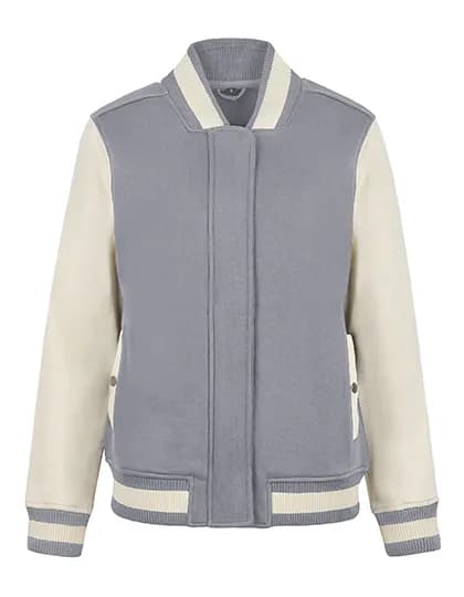 Women´s Premium College Jacket - Stone/Off White