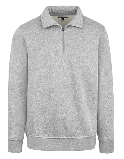 Unisex Premium Zip-Sweatshirt - Grey Melange