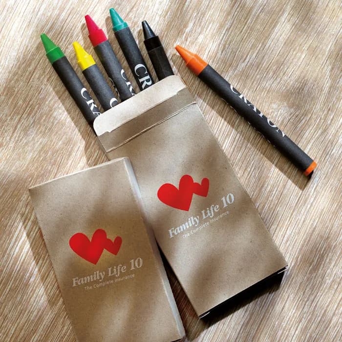 Wachsmalkreide 6-teilig - BRABO - Multicolour