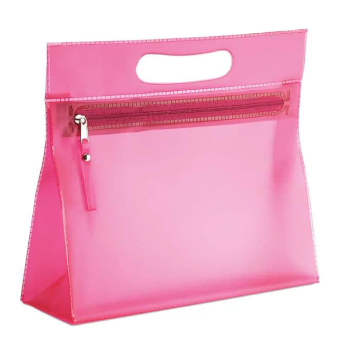 Transparente Kosmetiktasche - MOONLIGHT - Fuchsie