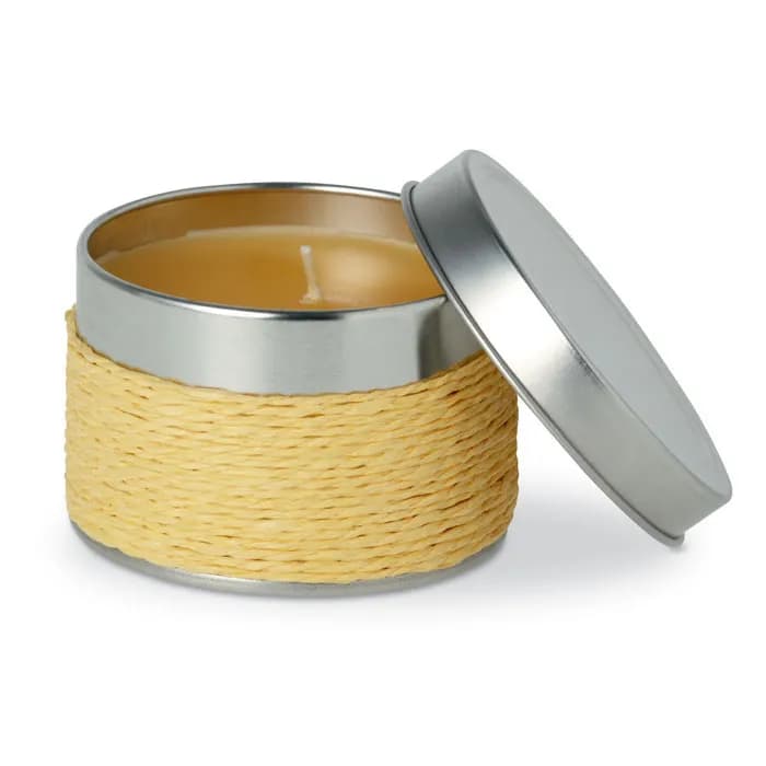 Kerze mit Orangenduft - DELICIOUS - Gelb