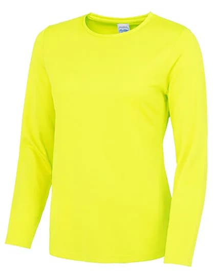 Women´s Long Sleeve Cool T - Electric Yellow