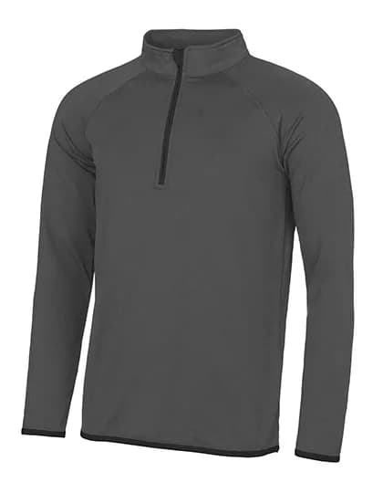 Men´s Cool 1/2 Zip Sweat - Charcoal (Solid)/Jet Black