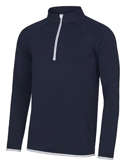 Men´s Cool 1/2 Zip Sweat - French Navy/Arctic White