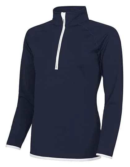 Women´s Cool 1/2 Zip Sweat - French Navy/Arctic White
