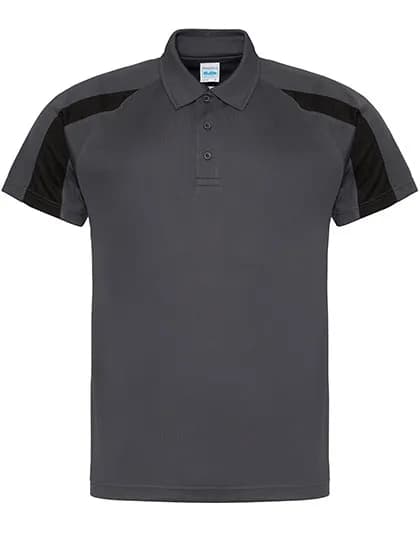 Contrast Cool Polo - Charcoal (Solid)/Jet Black