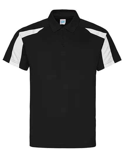 Contrast Cool Polo - Jet Black/Arctic White