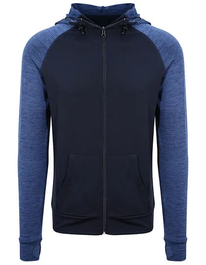 Men´s Cool Contrast Zoodie - Navy/Navy Melange
