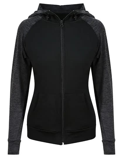 Women´s Cool Contrast Zoodie - Black/Black Slate Melange