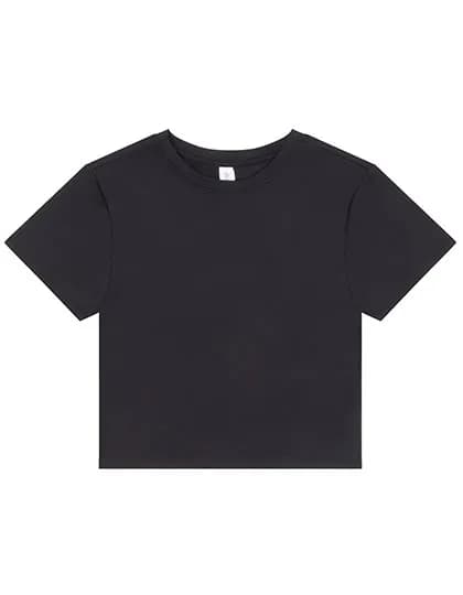 Womens Recycled Cropped T - Jet Black