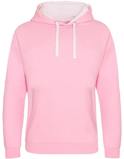 Varsity Hoodie - Baby Pink/Arctic White