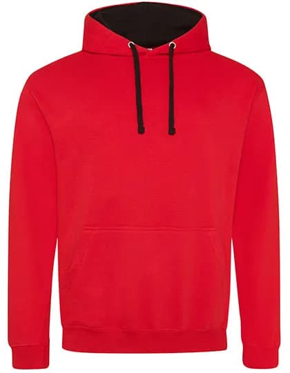 Varsity Hoodie - Fire Red/Jet Black
