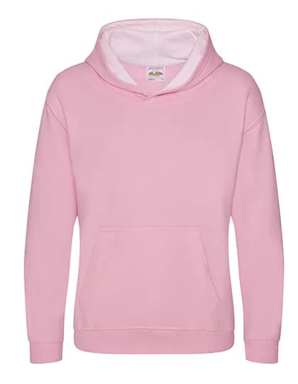 Kids´ Varsity Hoodie - Baby Pink/Arctic White