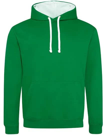 Varsity Hoodie - Kelly Green/Arctic White
