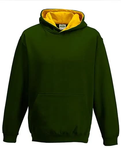 Kids´ Varsity Hoodie - Forest Green/Gold