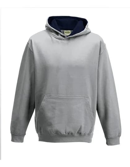 Kids´ Varsity Hoodie - Heather Grey/French Navy