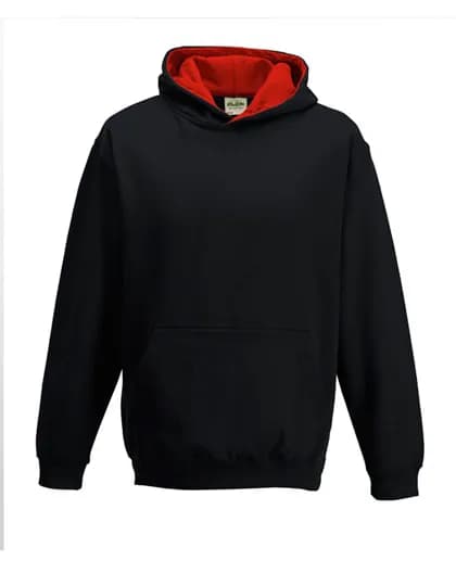 Kids´ Varsity Hoodie - Jet Black/Fire Red