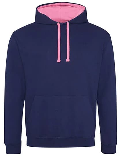 Varsity Hoodie - Oxford Navy/Candyfloss Pink