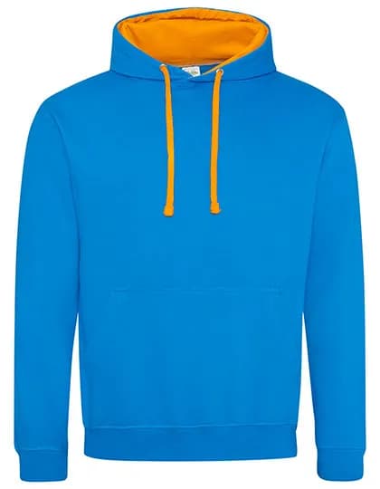 Varsity Hoodie - Sapphire Blue/Orange Crush