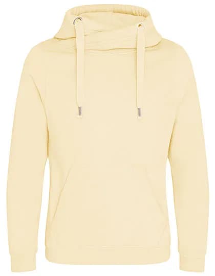 Cross Neck Hoodie - Vanilla Milkshake